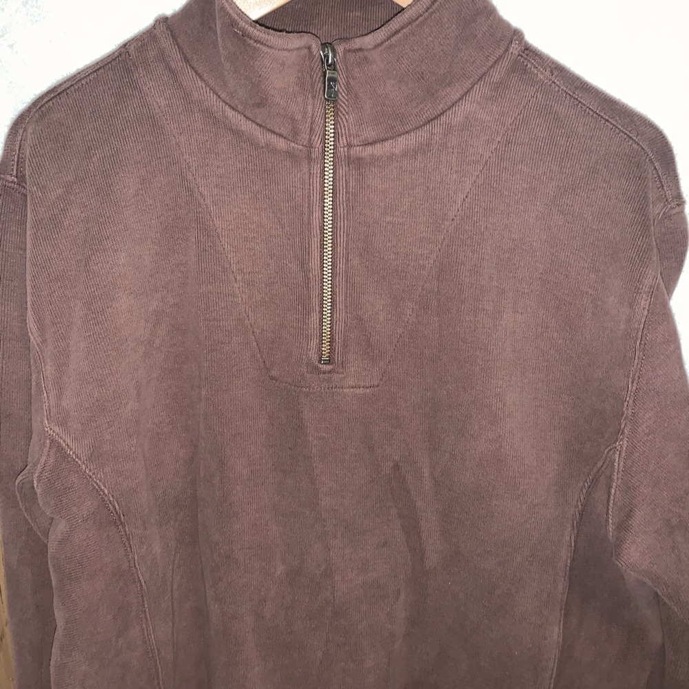 TOMMY BAHAMA Men's Size L (12/14) Heavy Cotton 1/2 Zip Pullover Shirt